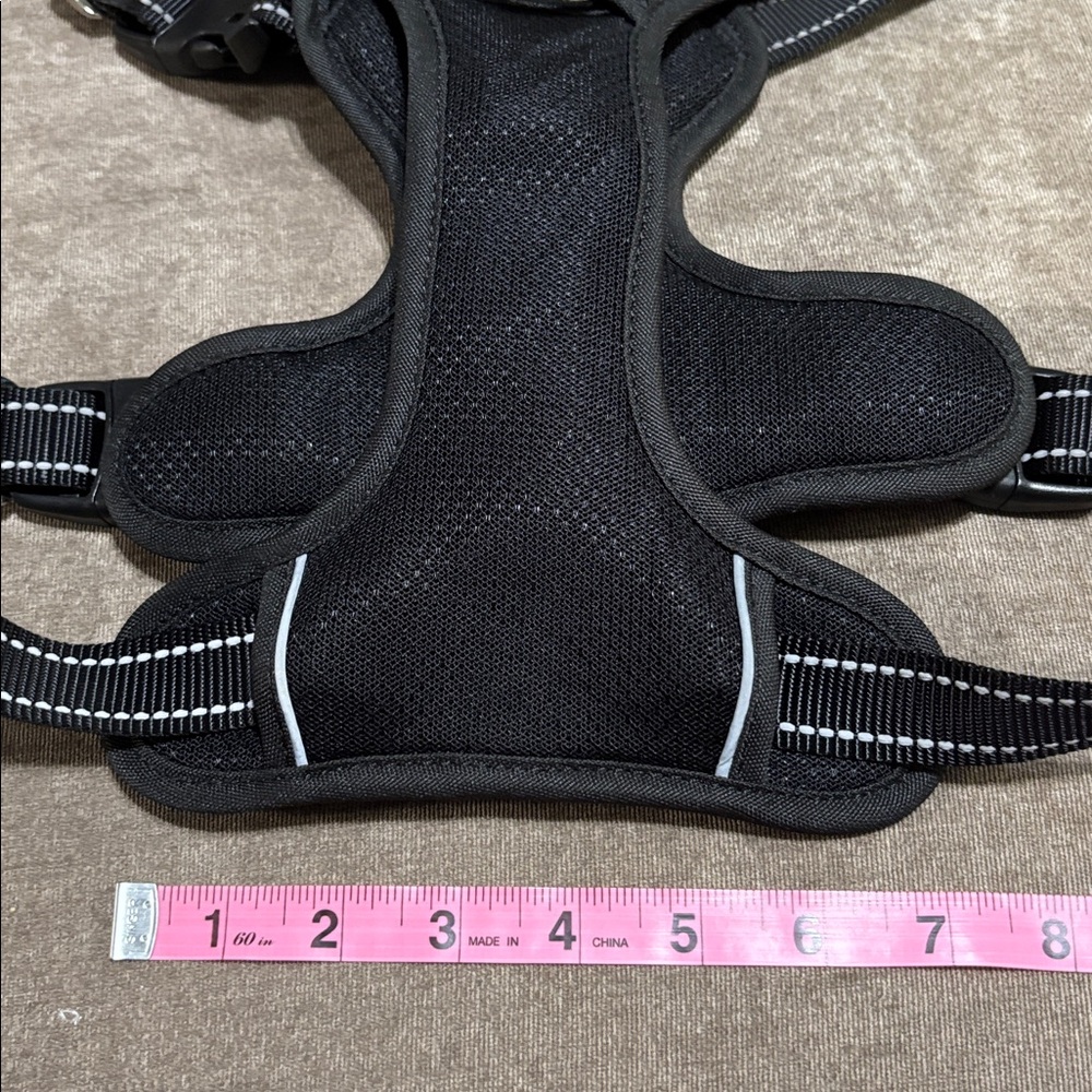 Barkbay Black Dog Harness with Reflective Stripes, size large, NWOT. - Picture 4 of 16